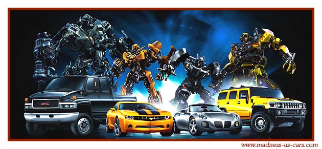 Une Chevrolet Camaro et une Saleen dans le film Transformers