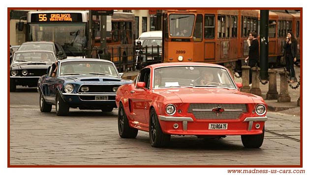 Equus Mustang, Shelby, Boss, Maharajah Road de Paris  Turin