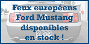 Feux Europ�ens pour Ford Mustang moderne
