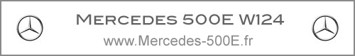 Mercedes 500E en France