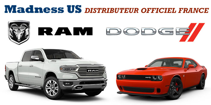 Madness US est Distributeur Officiel Dodge et Ram en France