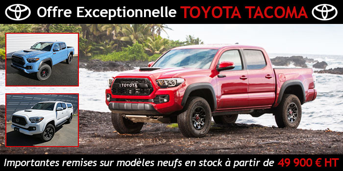 Prix Exceptionnel sur les pickup Toyota Tacoma chez Madness US