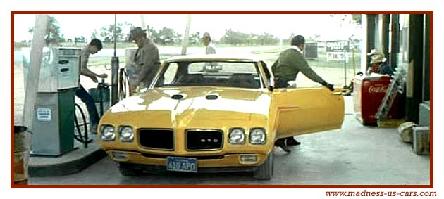 La Pontiac GTO 70 du film Maccadam  deux voies / Two Lanes Blacktop