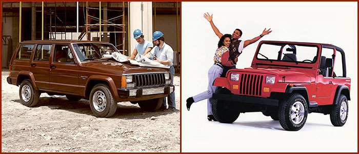 Histoire Jeep, les ann�es 80