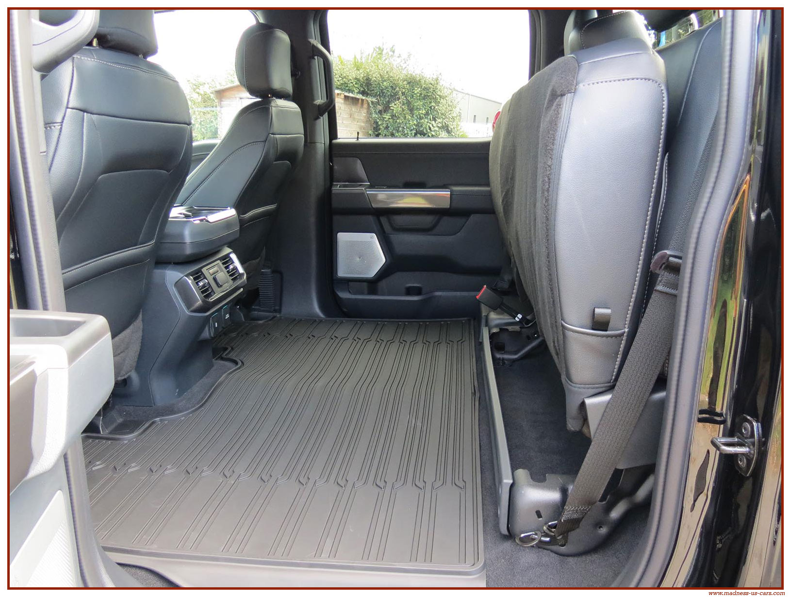 US Auto Seat Cover Inc Driver Bottom Vinyl Seat Cover For 2004-2008 Ford F150 Lariat FX4 XLT – Ebony Black, Power & Heated Seat Compatible, Made In USA